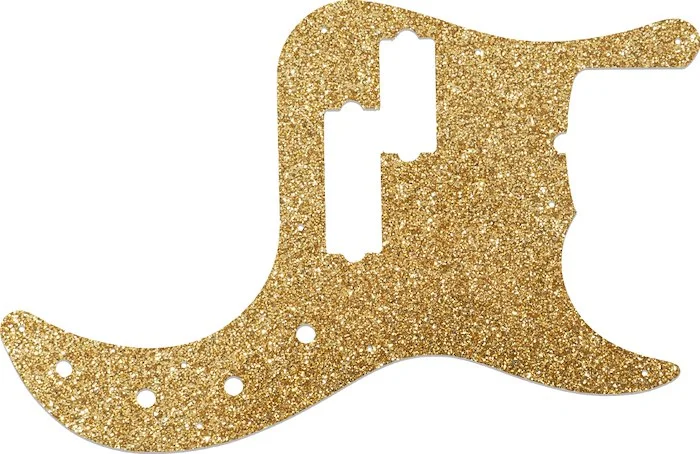 WD Custom Pickguard For Fender American Deluxe 5 String Precision Bass #60RGS Rose Gold Sparkle 