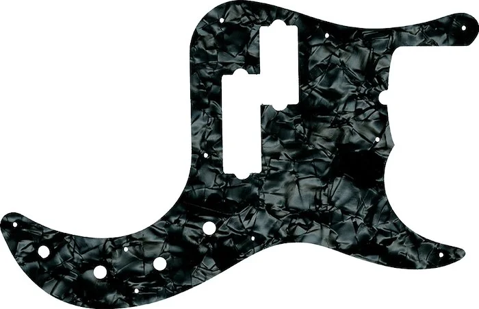WD Custom Pickguard For Fender American Deluxe 5 String Precision Bass #28JBK Jet Black Pearl
