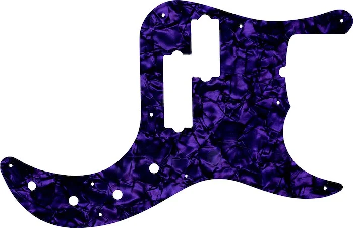 WD Custom Pickguard For Fender American Deluxe 5 String Precision Bass #28PR Purple Pearl