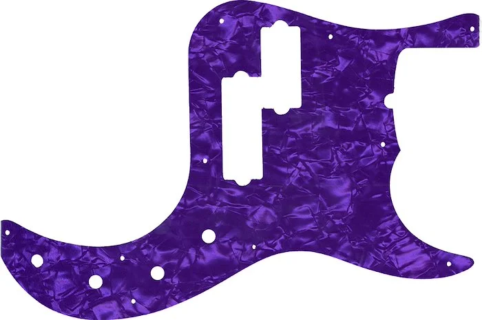 WD Custom Pickguard For Fender American Deluxe 5 String Precision Bass #28PRL Light Purple Pearl