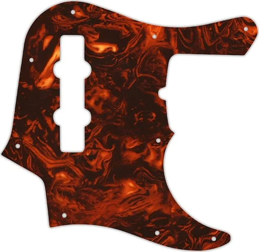 WD Custom Pickguard For Fender American Deluxe 1998-Present 22 Fret Jazz Bass #05F Faux Tortiose