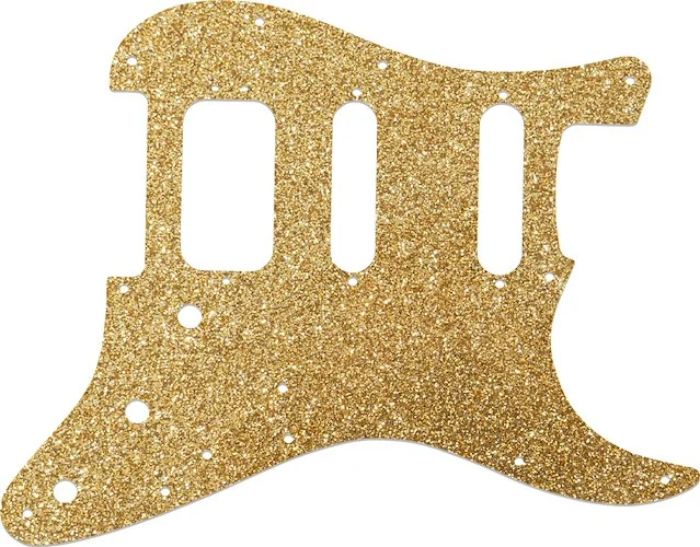 WD Custom Pickguard For Fender American Deluxe Stratocaster #60RGS Rose Gold Sparkle 