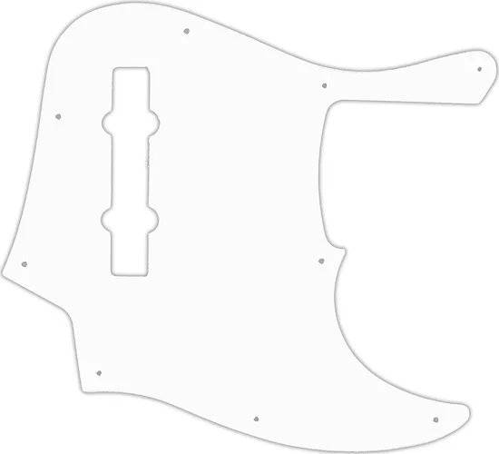 WD Custom Pickguard For Fender American Elite 5 String Jazz Bass V #04 White/Black/White