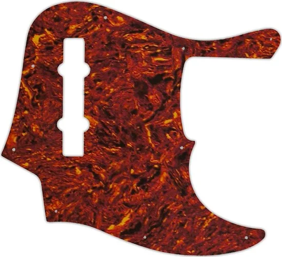 WD Custom Pickguard For Fender American Elite 5 String Jazz Bass V #05P Tortoise Shell/Parchment