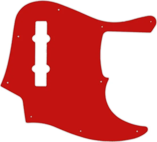 WD Custom Pickguard For Fender American Elite 5 String Jazz Bass V #07S Red Solid