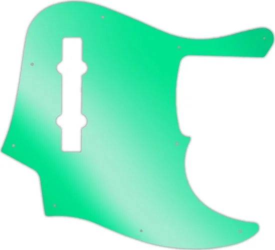 WD Custom Pickguard For Fender American Elite 5 String Jazz Bass V #10GR Green Mirror