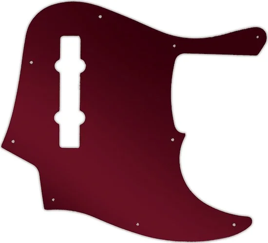 WD Custom Pickguard For Fender American Elite 5 String Jazz Bass V #10R Red Mirror
