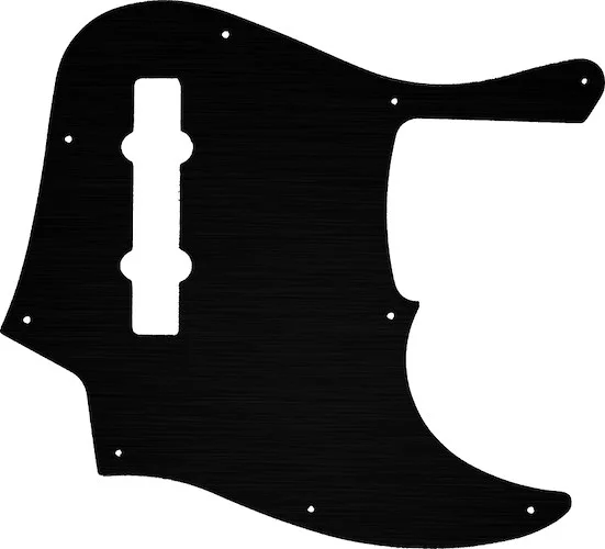 WD Custom Pickguard For Fender American Elite 5 String Jazz Bass V #27T Simulated Black Anodized Thi