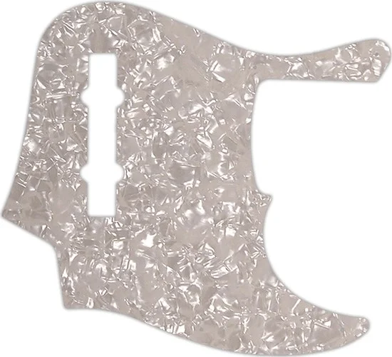 WD Custom Pickguard For Fender American Elite 5 String Jazz Bass V #28A Aged Pearl/White/Black/White