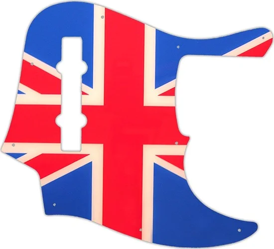 WD Custom Pickguard For Fender American Elite 5 String Jazz Bass V #G02 British Flag Graphic