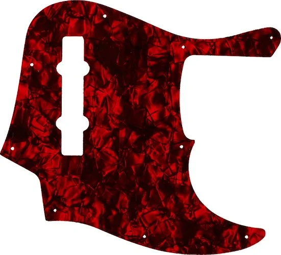 WD Custom Pickguard For Fender American Elite 5 String Jazz Bass V #28DRP Dark Red Pearl/Black/White/Black