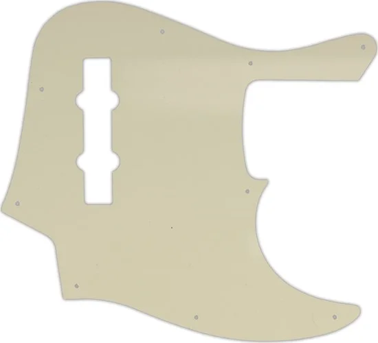 WD Custom Pickguard For Fender American Elite Jazz Bass #55 Parchment 3 Ply