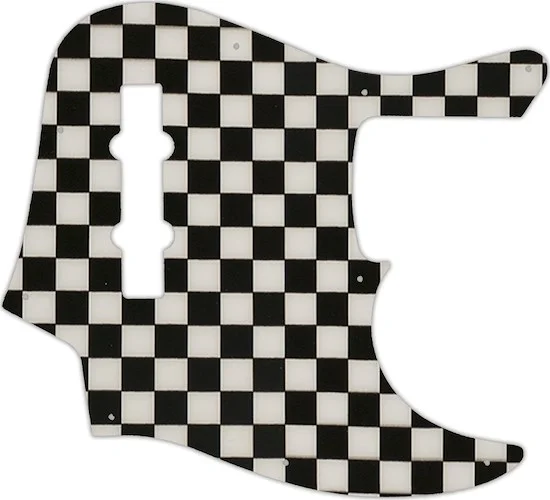 WD Custom Pickguard For Fender American Elite Jazz Bass #CK01 Checkerboard Graphic
