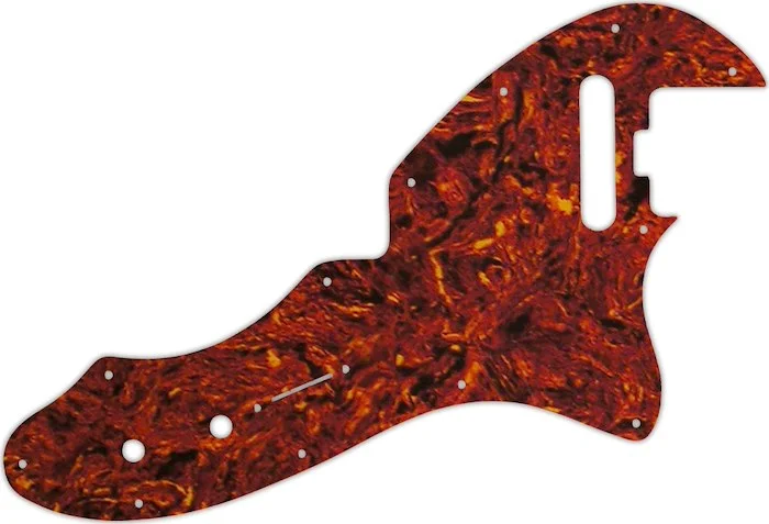 WD Custom Pickguard For Fender American Elite Telecaster Thinline #05W Tortoise Shell/White