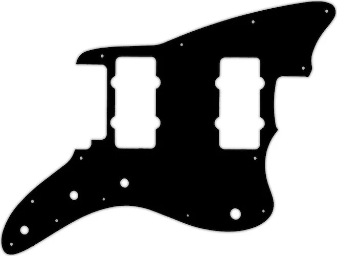 WD Custom Pickguard For Fender American Performer Jazzmaster #01 Black