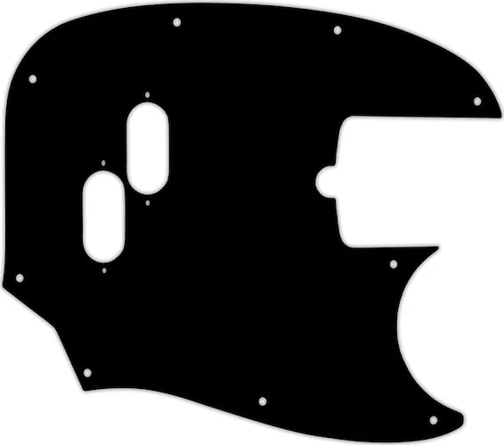 WD Custom Pickguard For Fender American Performer Mustang Bass #03 Black/White/Black