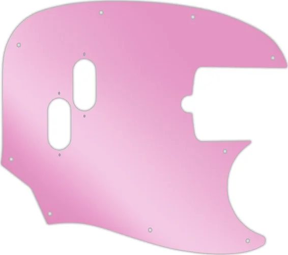 WD Custom Pickguard For Fender American Performer Mustang Bass #10P Pink Mirror