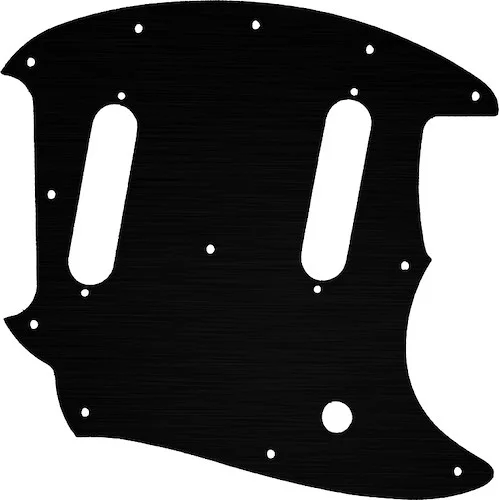 WD Custom Pickguard For Fender American Performer Mustang #27 Simulated Black Anodized