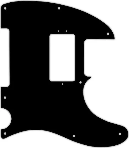 WD Custom Pickguard For Fender American Performer Telecaster Humbucker #01T Black Thin