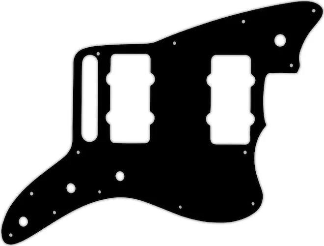 WD Custom Pickguard For Fender American Special Jazzmaster #01T Black Thin