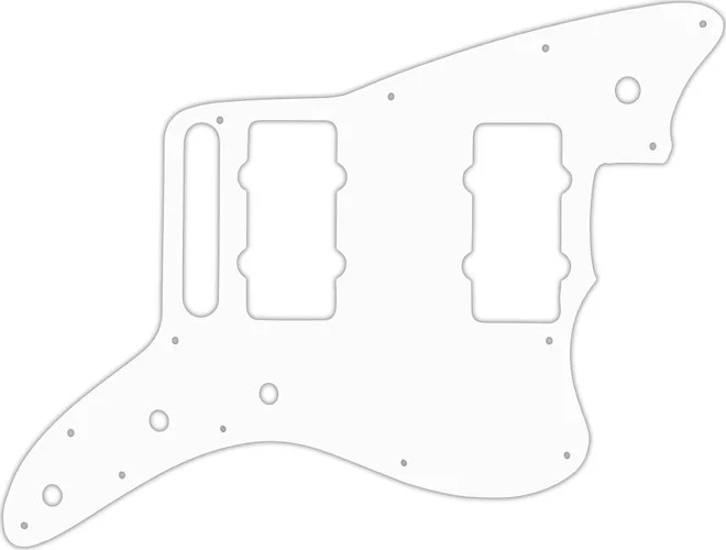 WD Custom Pickguard For Fender American Special Jazzmaster #02 White