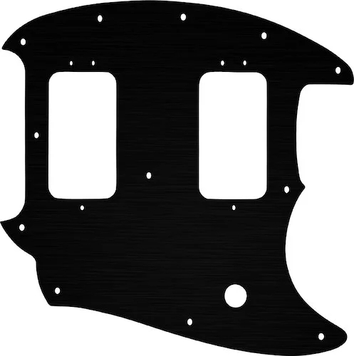 WD Custom Pickguard For Fender American Special Mustang #27 Simulated Black Anodized
