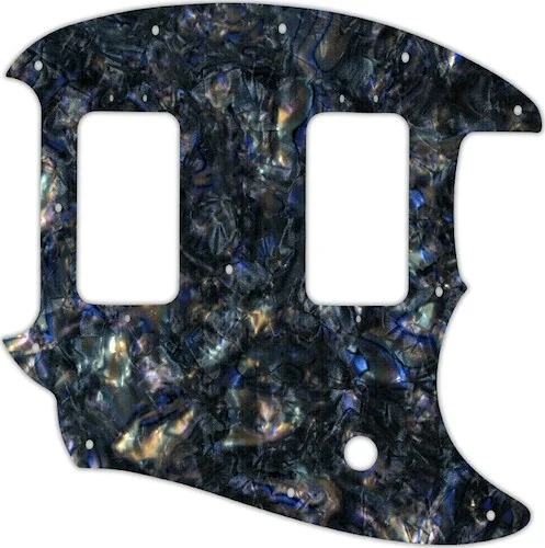 WD Custom Pickguard For Fender American Special Mustang #35 Black Abalone