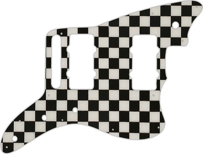 WD Custom Pickguard For Fender American Special Jazzmaster #CK01 Checkerboard Graphic