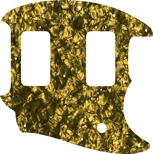 WD Custom Pickguard For Fender American Special Mustang #28GD Gold Pearl/Black/White/Black