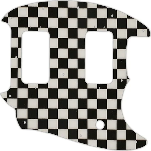 WD Custom Pickguard For Fender American Special Mustang #CK01 Checkerboard Graphic