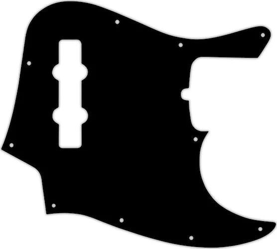 WD Custom Pickguard For Fender American Standard Jazz Bass #01T Black Thin