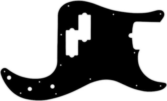 WD Custom Pickguard For Fender American Standard Precision Bass #01T Black Thin
