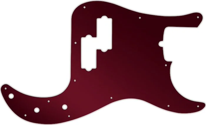 WD Custom Pickguard For Fender American Standard Precision Bass #10R Red Mirror