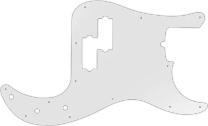 WD Custom Pickguard For Fender American Standard Precision Bass #22 Translucent Milk White