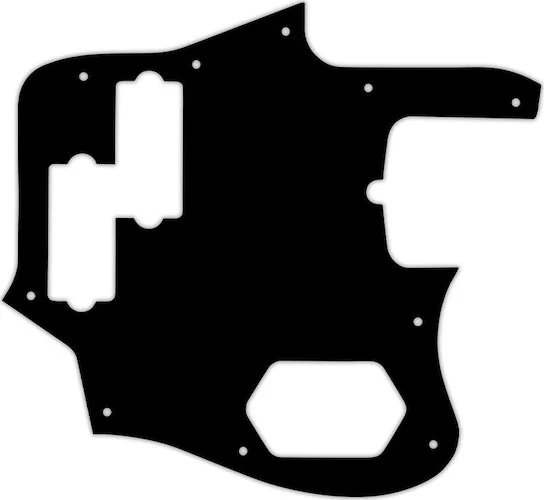 WD Custom Pickguard For Fender American Standard Jaguar Bass #03 Black/White/Black