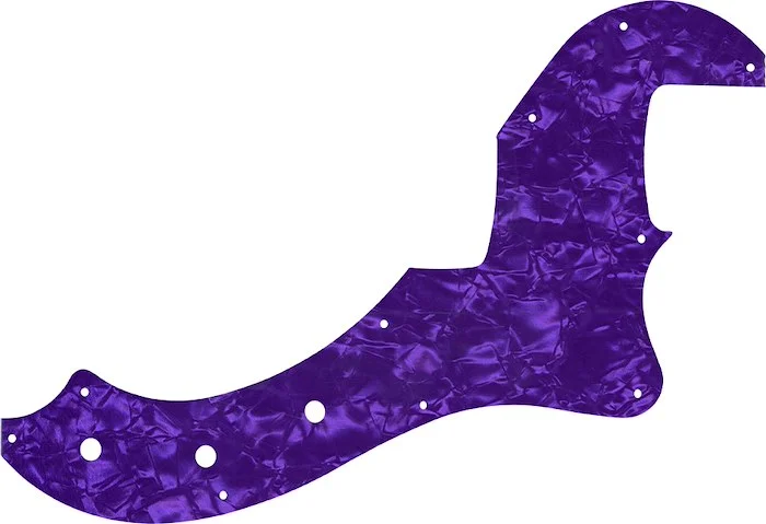WD Custom Pickguard For Fender American Standard Dimension Bass IV #28PRL Light Purple Pearl