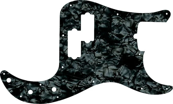 WD Custom Pickguard For Fender American Standard Precision Bass #28JBK Jet Black Pearl