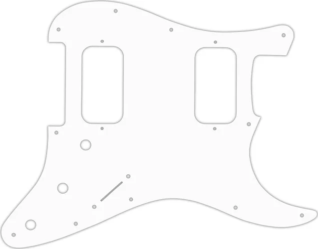 WD Custom Pickguard For Fender Big Apple Or Double Fat Stratocaster #04 White/Black/White