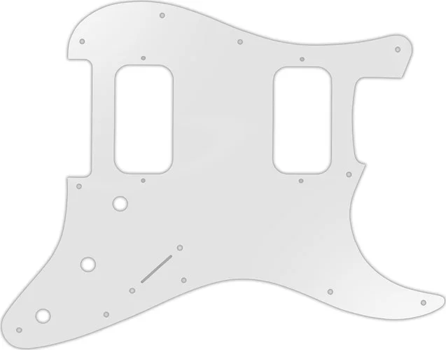 WD Custom Pickguard For Fender Big Apple Or Double Fat Stratocaster #22 Translucent Milk White