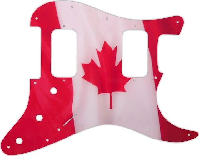 WD Custom Pickguard For Fender Big Apple Or Double Fat Stratocaster #G11 Canadian Flag Graphic
