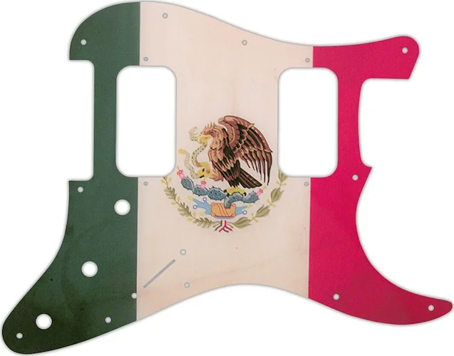 WD Custom Pickguard For Fender Big Apple Or Double Fat Stratocaster #G12 Mexican Flag Graphic