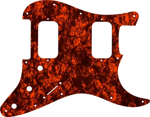 WD Custom Pickguard For Fender Big Apple Or Double Fat Stratocaster #28OP Orange Pearl/Black/White/Black