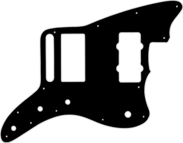 WD Custom Pickguard For Fender Blacktop Jazzmaster #03 Black/White/Black