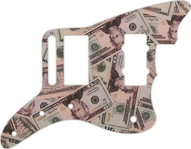 WD Custom Pickguard For Fender Blacktop Jazzmaster #G16 Money Graphic
