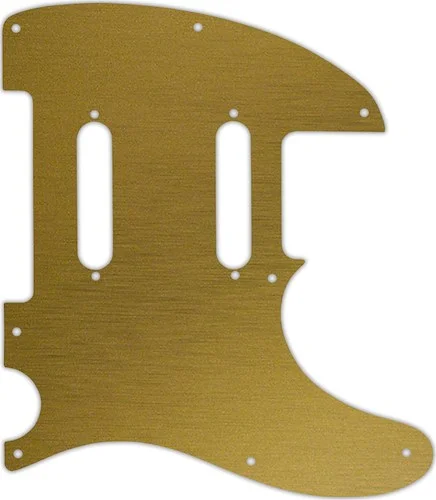 WD Custom Pickguard For Fender Blacktop Baritone Telecaster #14 Simulated Brushed Gold/Black PVC