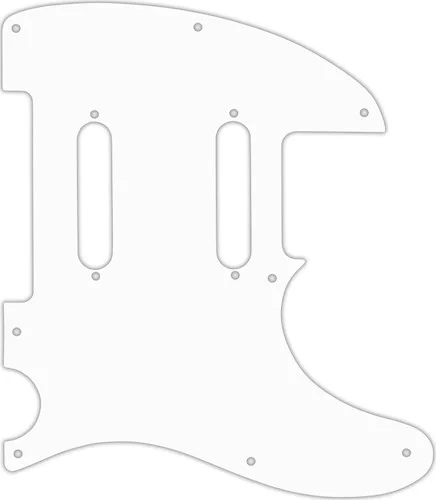 WD Custom Pickguard For Fender Blacktop Baritone Telecaster #02M White Matte
