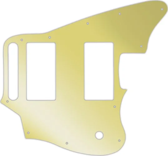 WD Custom Pickguard For Fender Blacktop Jaguar #10GD Gold Mirror