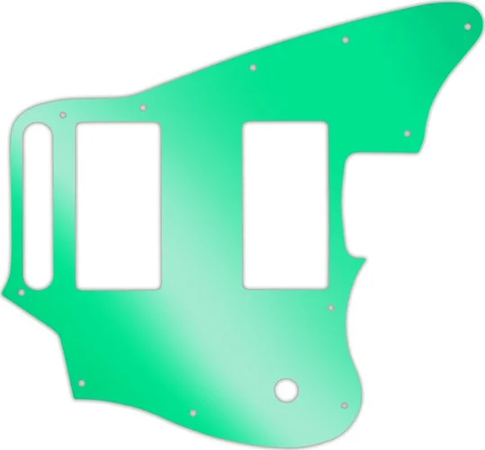 WD Custom Pickguard For Fender Blacktop Jaguar #10GR Green Mirror