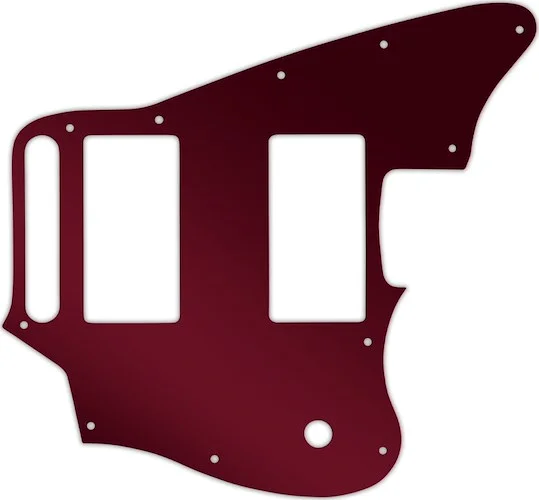 WD Custom Pickguard For Fender Blacktop Jaguar #10R Red Mirror