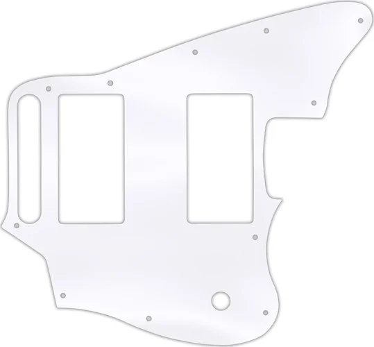 WD Custom Pickguard For Fender Blacktop Jaguar #45 Clear Acrylic